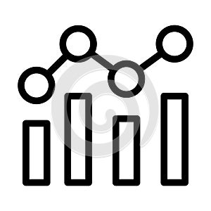 Data Analytics Vector Thick Line Icon For Personal And Commercial Use