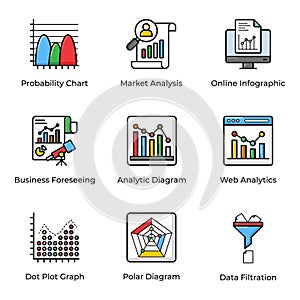 Graphical Representation Flat Vectors Pack