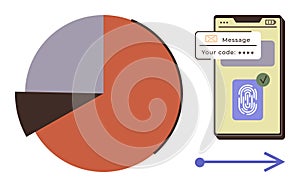 Data Analytics Visualization With Mobile Security Authentication Concept