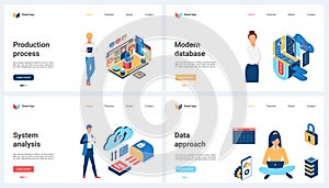 Data approach and analysis of modern database and cloud storage, production process set