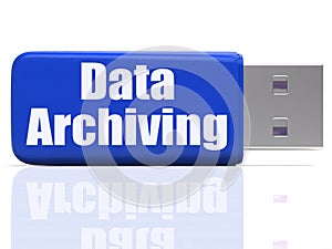 Data Archiving Pen drive Shows Files Organization