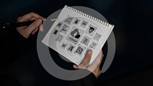 Data backup and cloud synchronization platform concept Parse