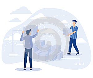 Data backup software concept, Big data storage, backup server,