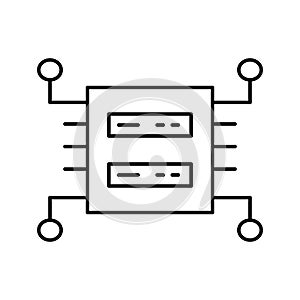 Data backup Vector icon which can easily modify or edit