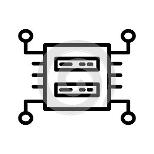 Data backup Vector icon which can easily modify or edit