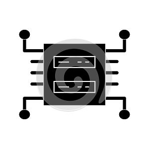Data backup Vector icon which can easily modify or edit