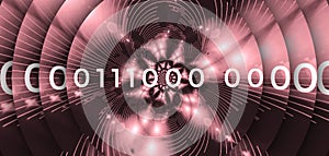 Data Binary Code 000111 Abstract