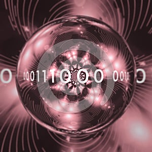 Data Binary Code 000111 Abstract