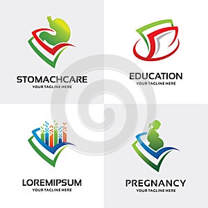 Data Book Logo Set Design Template Collection