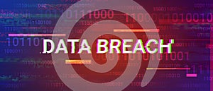 Data breach glitchy words