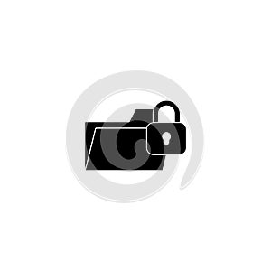 Data breach icon isolated on white background