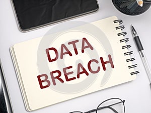 Data Breach, Internet Crime Words Concept