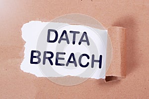 Data Breach, Internet Crime Words Concept