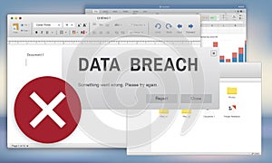 Data Breach Security Confidential Cybercrime Concept