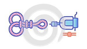 Data Cable Connector, High-Speed Network Link, vector design Generative AI
