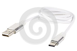 Data cable USB - TYPE-C white