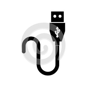Data cable Vector icon which can easily modify or edit
