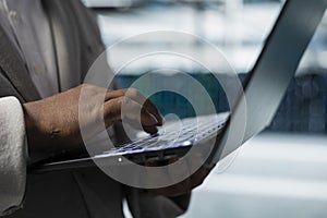 Data center admin updating systems to keeps performance up