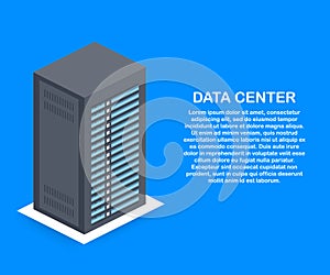 Data Center Cloud Connection Hosting Server Computer Information Database Synchronize Technology