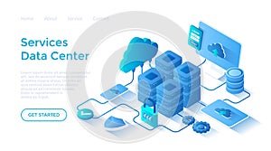 Data Center Cloud Services Information processing, hosting, provider, storage, networking, management