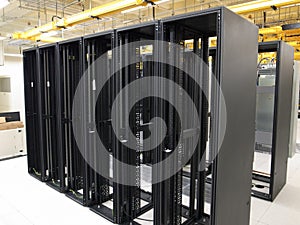 Data Center and empty racks photo