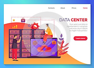 Data center, information database storage network