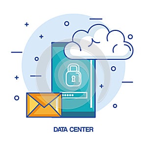 Data center mobile phone email cloud technology hosting