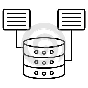 Data Center outline vector icon which can easily modify or edit
