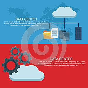 Data center poster with informaton