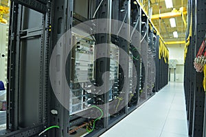 Data Center rack and stacks photo