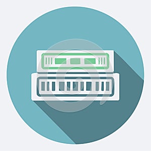 Data Center Server Rack Vector Icon