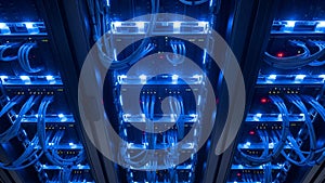 Data Center Server Racks Cloud Computing, Hosting, Network