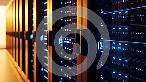 Data Center Server Racks Cloud Computing, IT Infrastructure