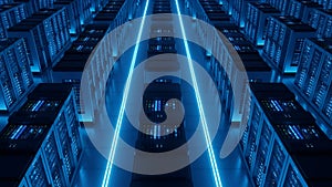 Data Center Server Room Cloud Computing, Hosting, Networking