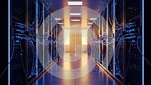 Data Center Server Room Cloud Computing, IT Infrastructure