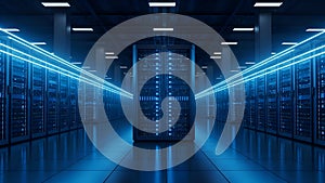 Data Center Server Room Cloud Computing, IT Infrastructure