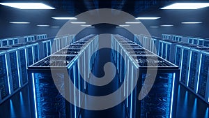 Data Center Server Room Cloud Computing, IT Infrastructure