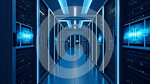 Data Center Server Room Cloud Computing, IT Infrastructure