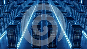 Data Center Server Room Cloud Computing, IT Infrastructure, Network