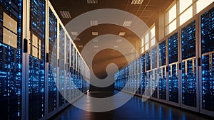 Data Center Server Room Digital Infrastructure, Cloud Computing