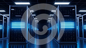 Data Center Server Room Hosting, Cloud Computing, Network