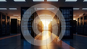 Data Center Server Room IT Infrastructure, Cloud Computing