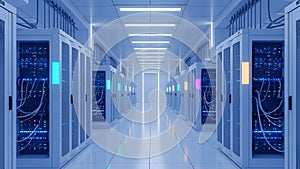 Data Center Server Room IT Infrastructure, Network Technology