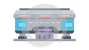 Data Center Server Room Infrastructure Vector, vector design Generative AI