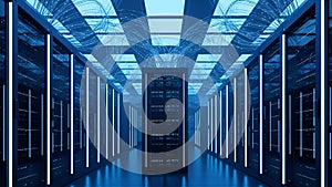 Data Center Server Room Network, Cloud Computing, IT Infrastructure