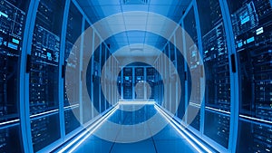 Data Center Server Room Network and Cloud Computing Technology