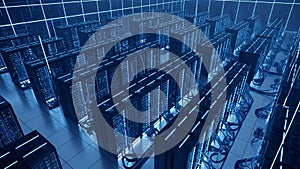 Data Center Server Room Network Infrastructure, Cloud Computing