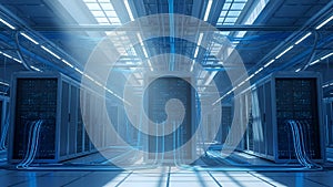 Data Center Server Room Network Infrastructure, Cloud Computing