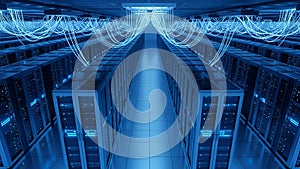 Data Center Server Room Network Infrastructure, Cloud Computing