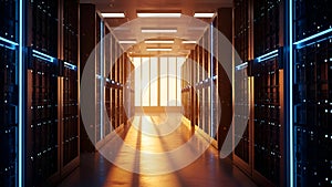 Data Center Server Room Network Infrastructure, Cloud Computing